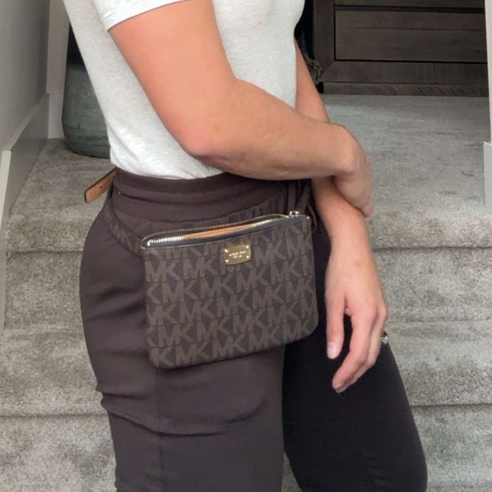 Michael Kors brown belt bag
